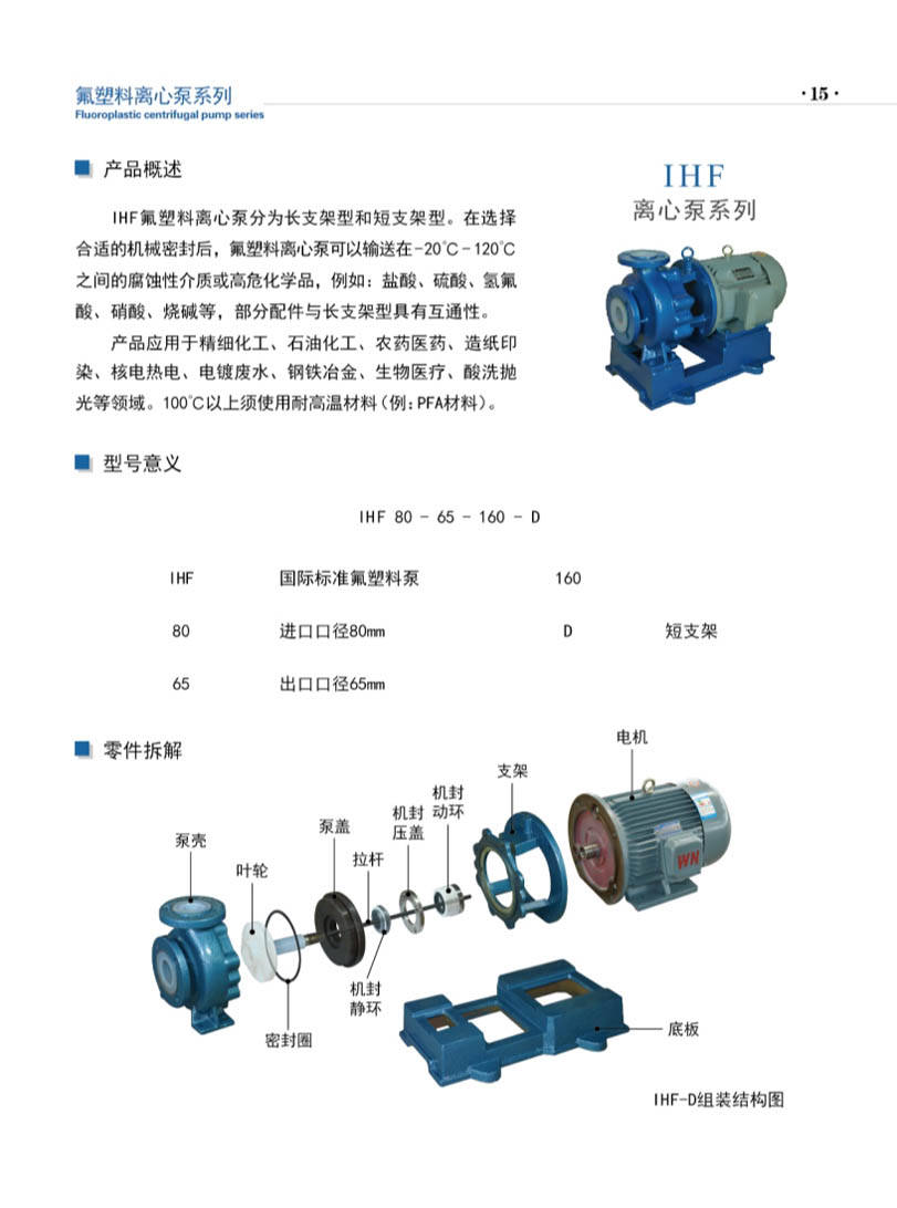 安徽凯跃泵阀有限公司产品说明书