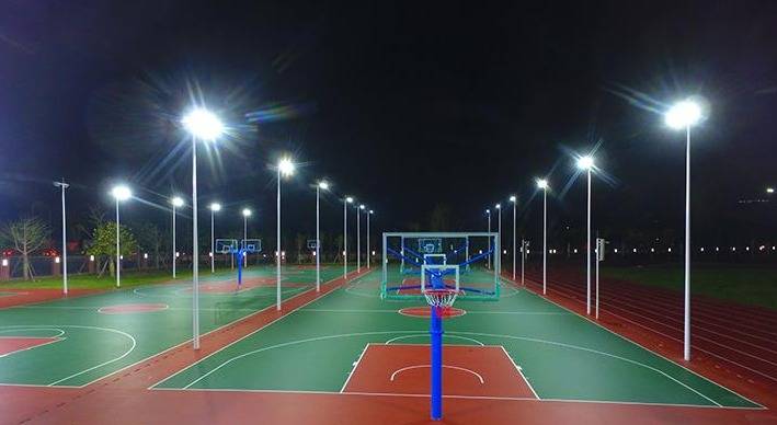 篮球球场图片夜晚图片