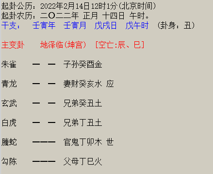 2022壬寅年年運卦詳批案例財運事業婚姻胎孕等