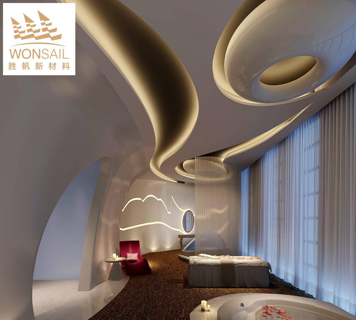 酒店grg吊顶材料grg造型吊顶grg吊顶厂家