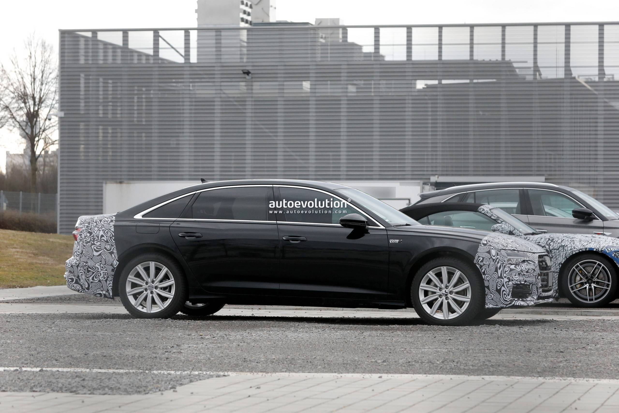 中期改款奥迪a6最新路试谍照曝光细节调整