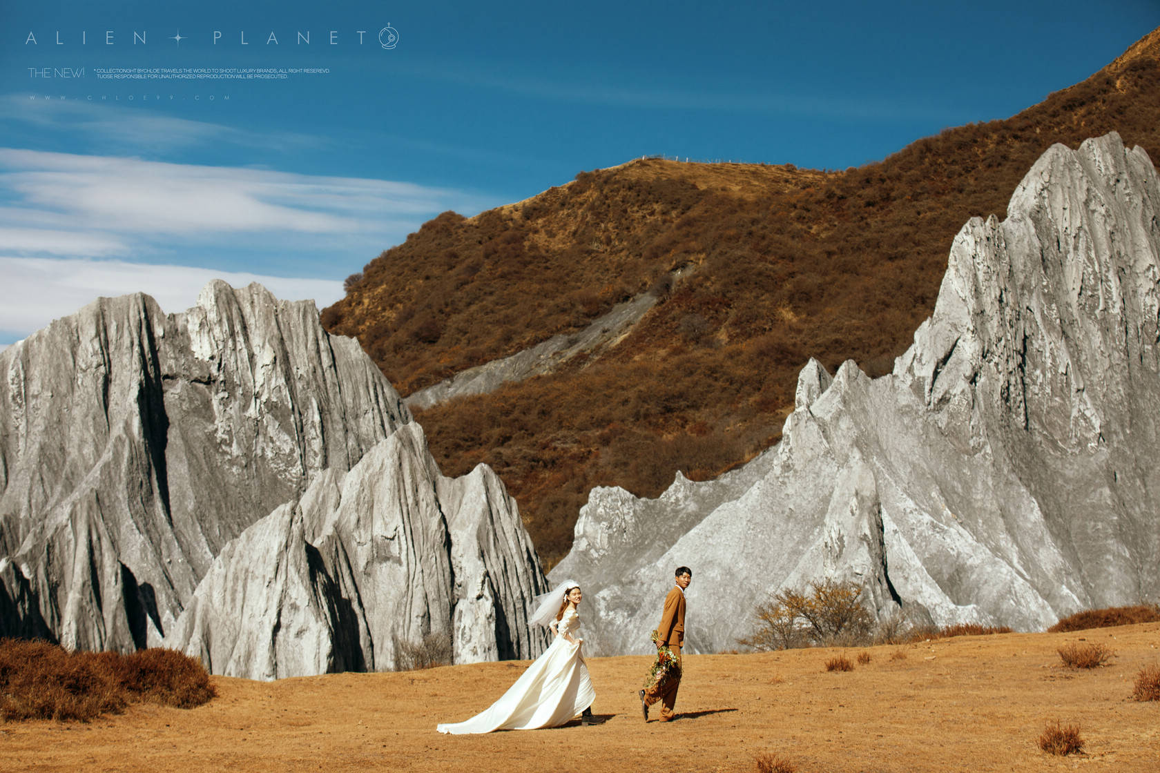 婚纱照|连摄影师都惊叹的川西墨石公园，让婚纱照秒变电影大片！！