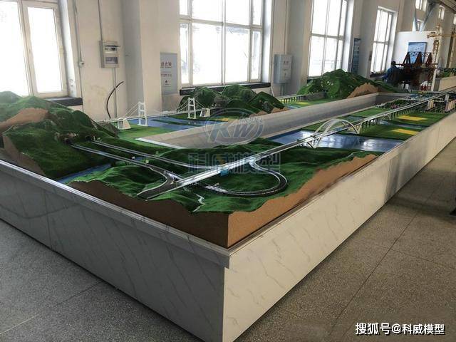 原創道路橋樑工程沙盤模型橋樑施工模型製作介紹