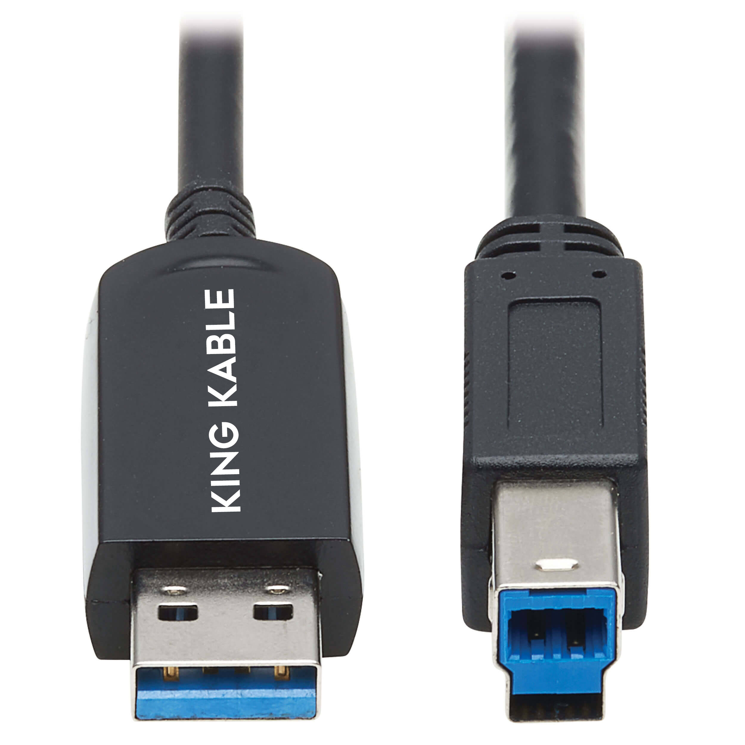 继aoc光纤usbc后kingkable公司推出光纤usb30a转b和microb数据线