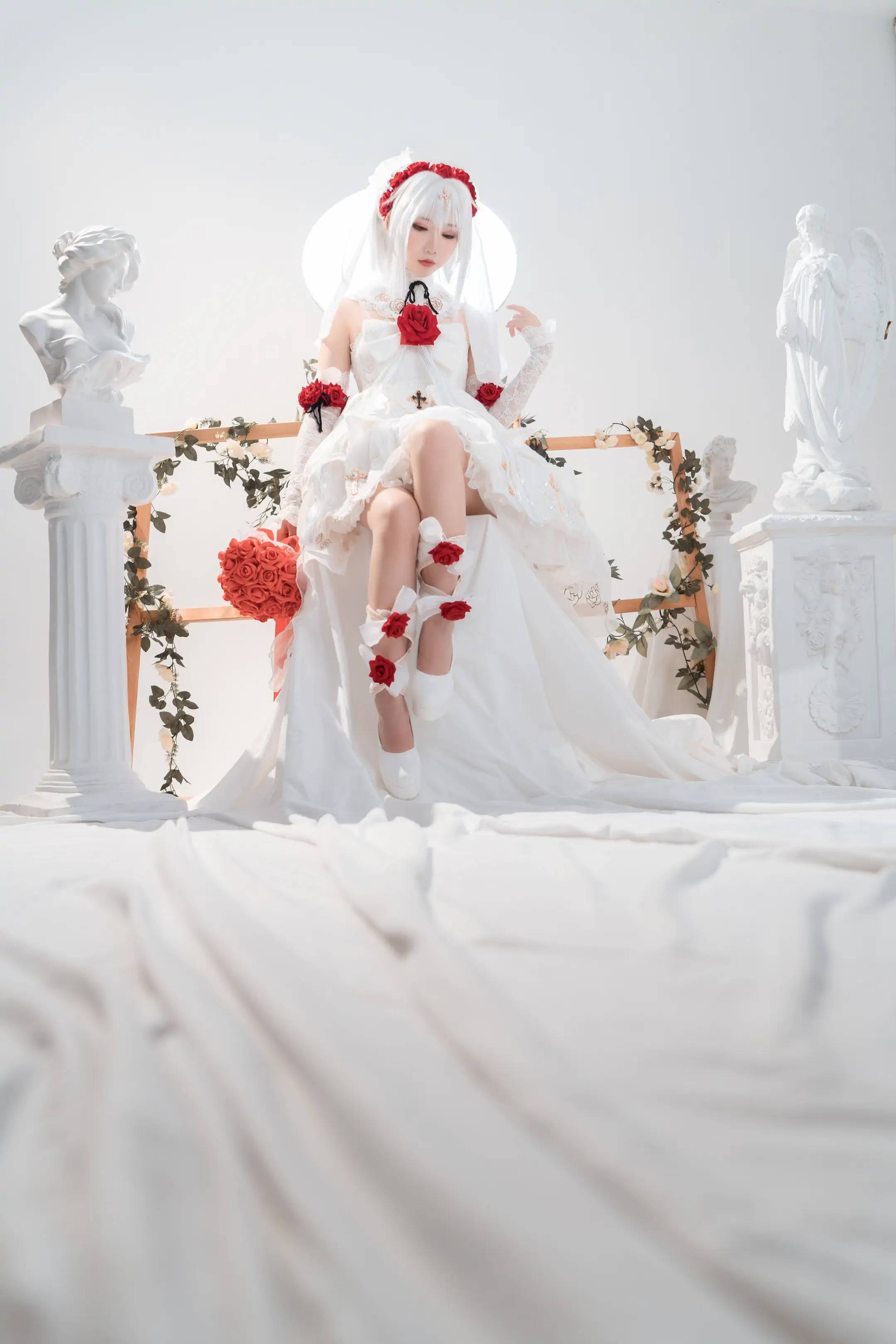 cos:崩坏3德丽莎婚纱