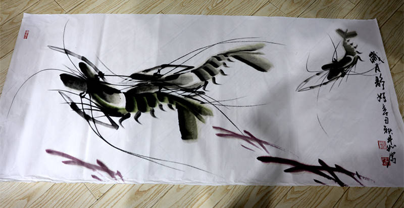 咏虾诗--为井如先生虾画作题诗18首