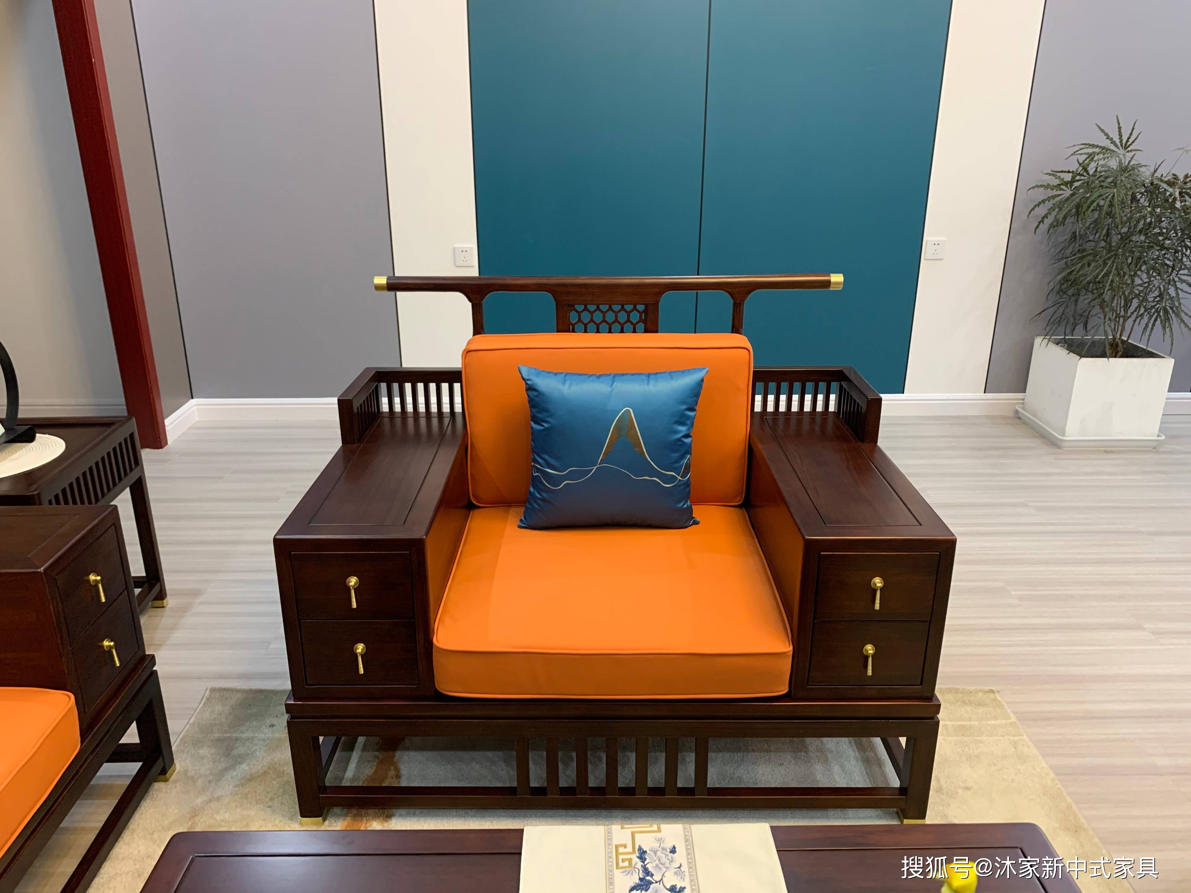 沐家新中式家具极简精致家居感受不一样的中国风