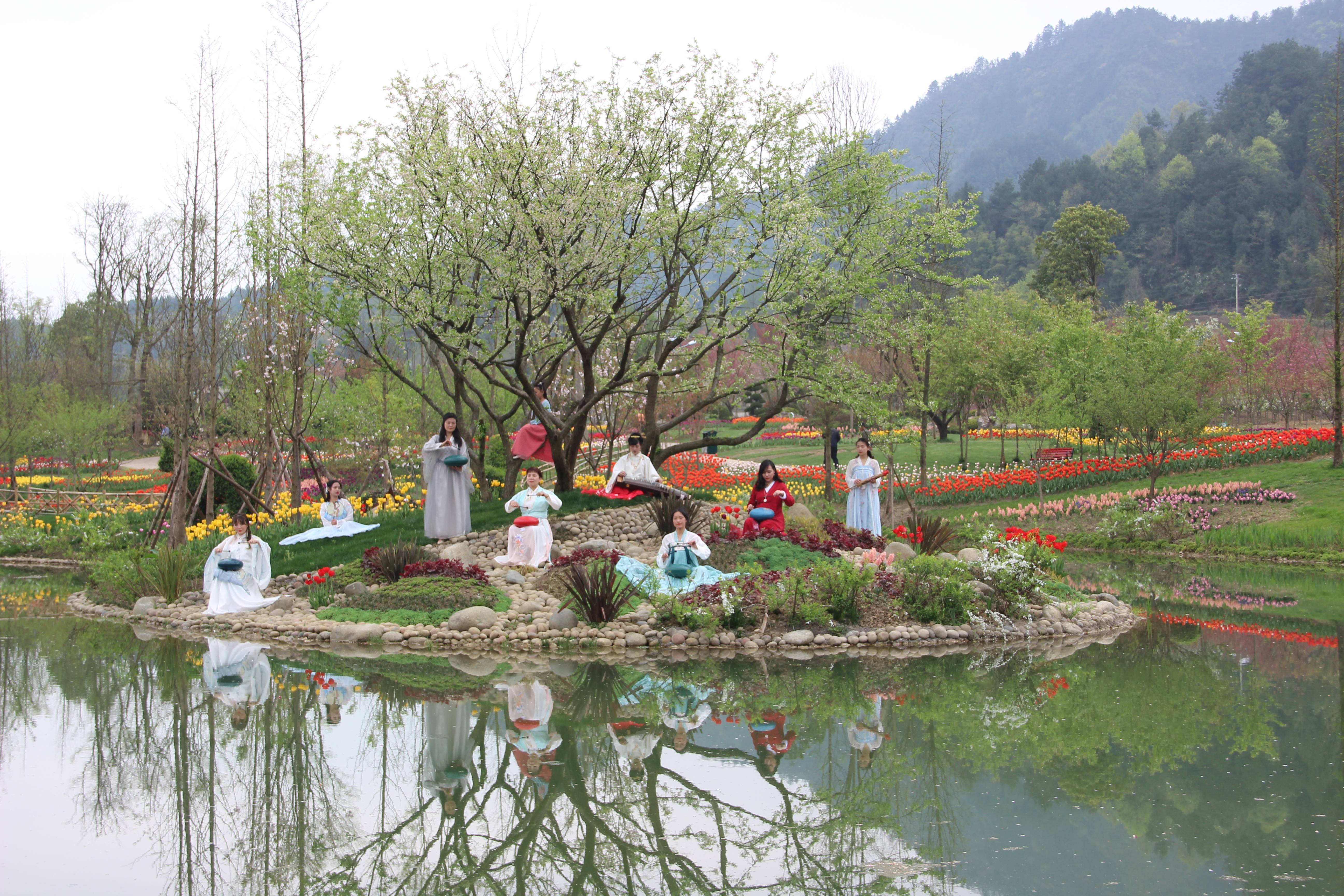 湄潭水湄花谷图片