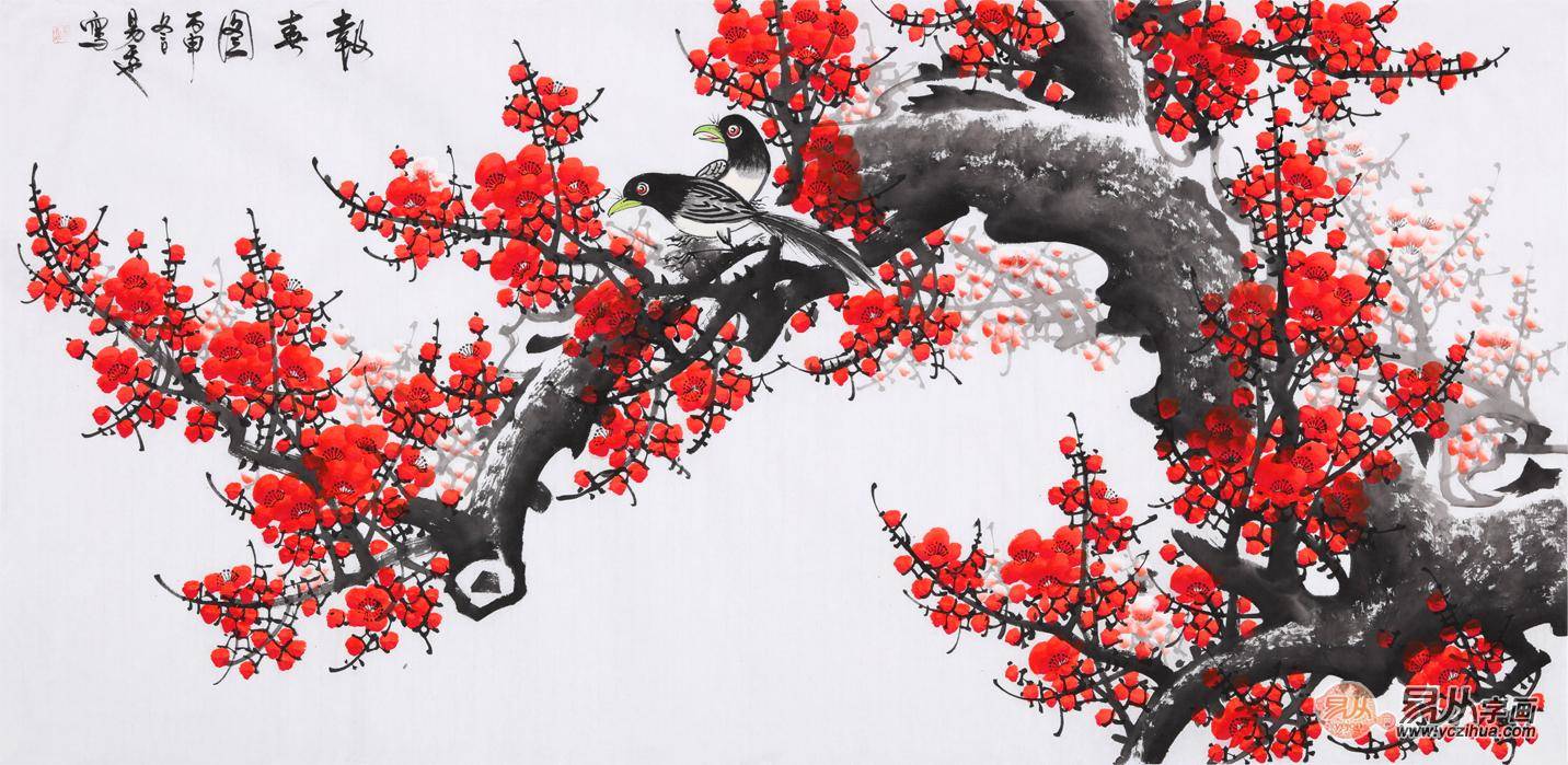 写意梅花难这得看谁画