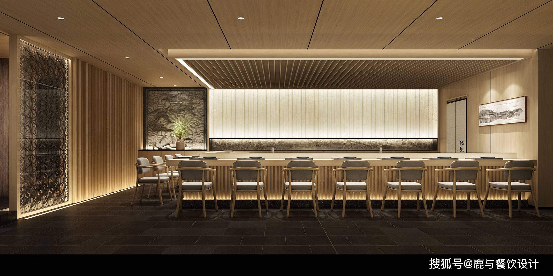 鮨玺日式料理餐厅全案策划设计图片展示-鹿与设计-搜狐大视野-搜狐新闻