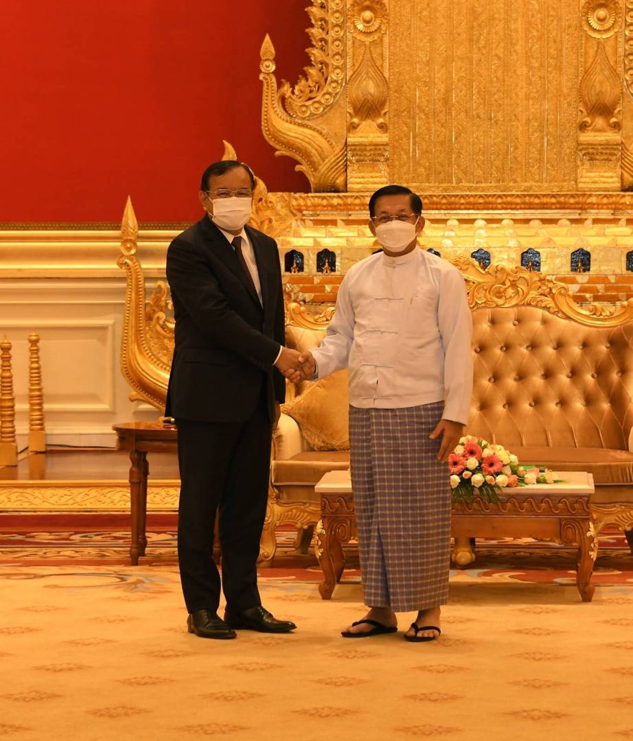 原创缅军总司令敏昂莱接见东盟缅甸问题特使和东盟秘书长