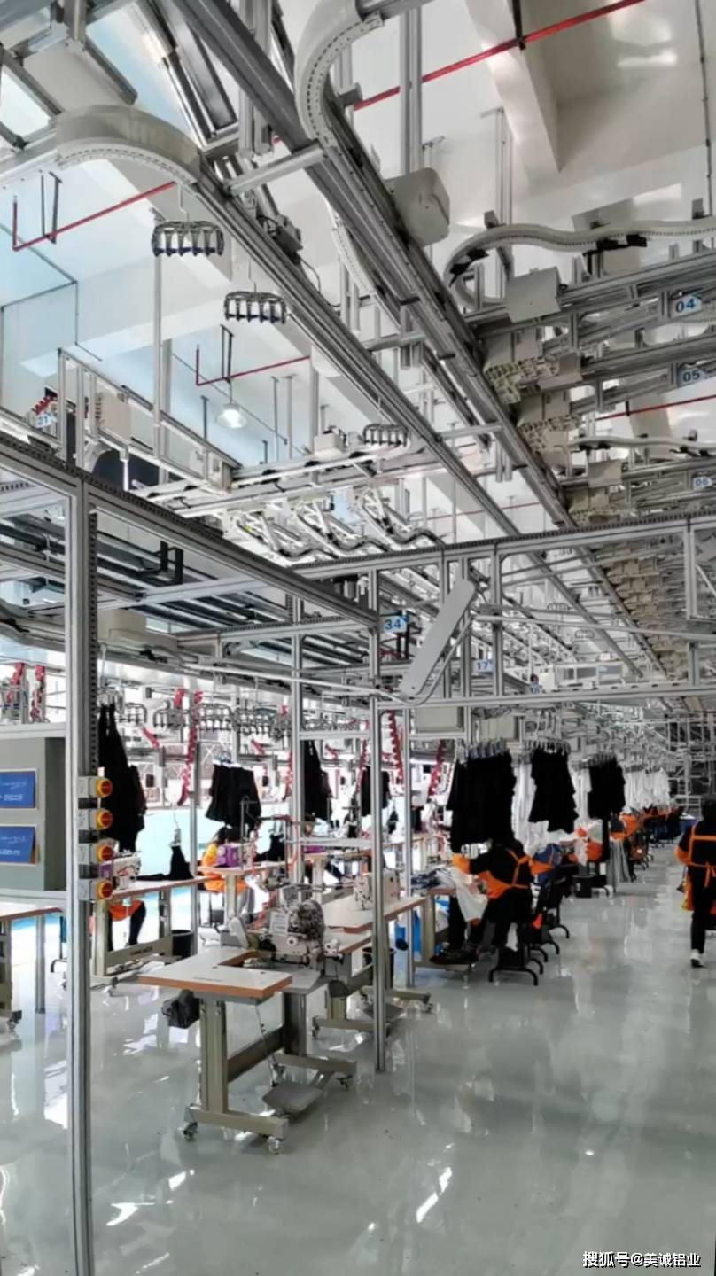 车间服装吊挂系统,提高生产率有一套_加工_铝型材_仓库