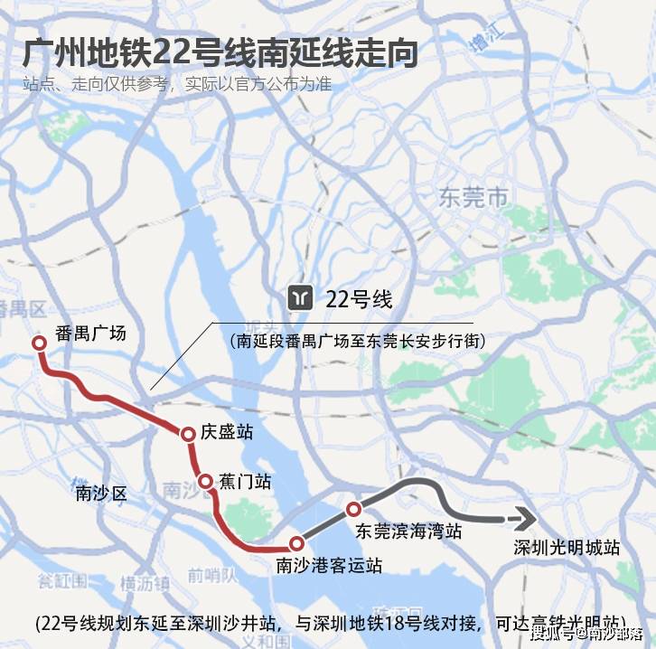 广州地铁22号线首通段的开通,对南沙的发展意义几何?