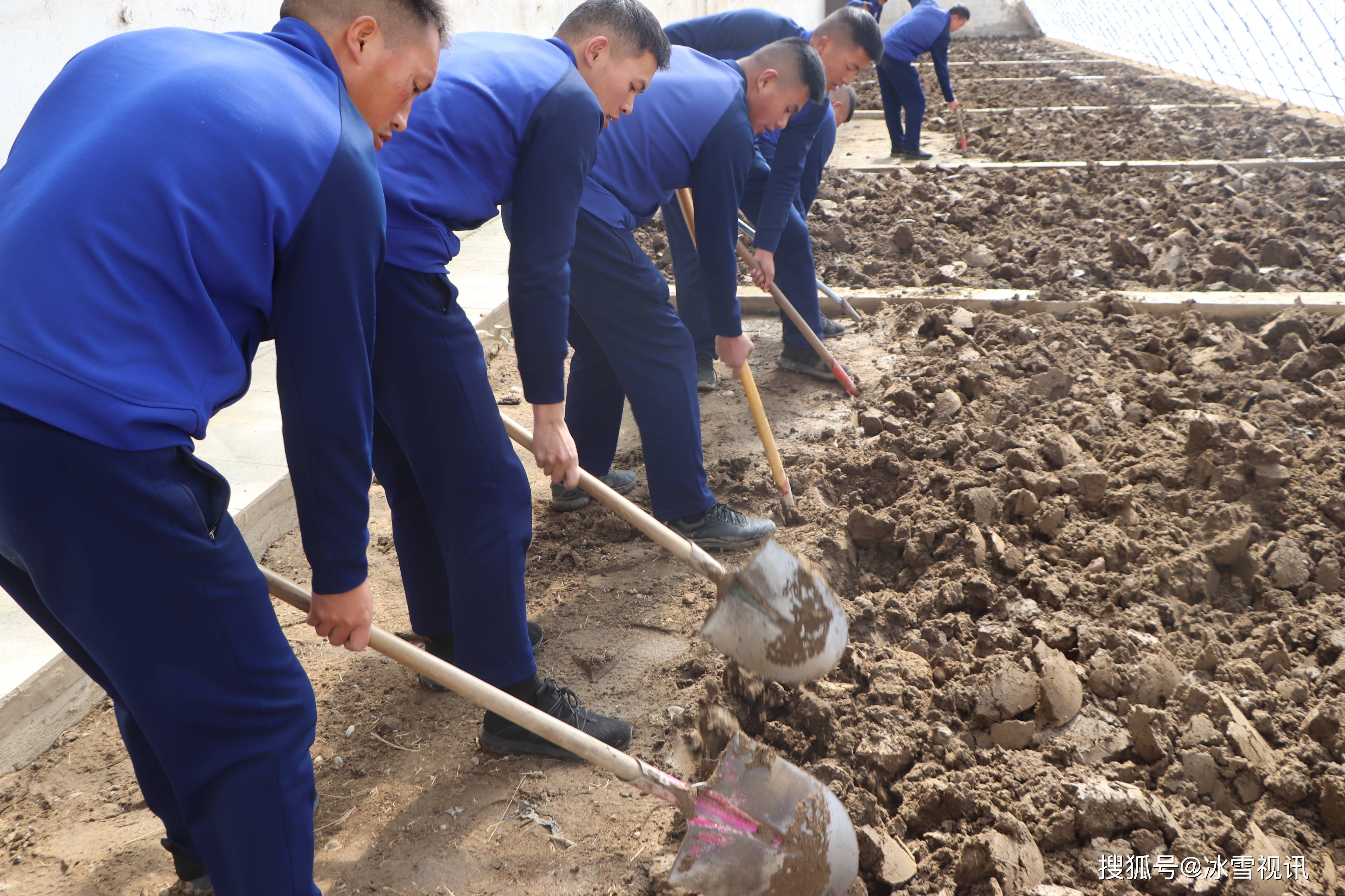 西藏森林消防总队特勤大队组织自耕自种建立生态菜园