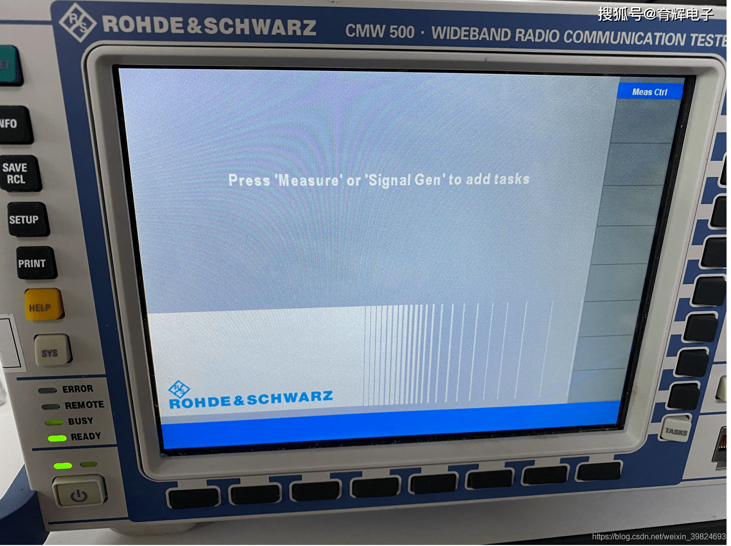 Cmw500 band input