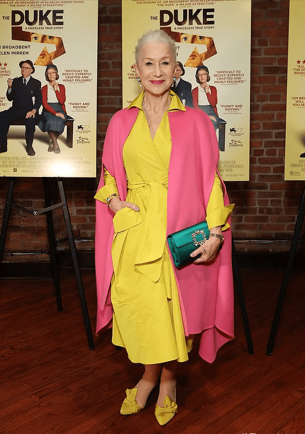 月5日,海伦·米伦 ( helen mirren ) 在纽约市参加她最新电影《公爵》