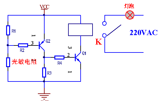 光敏电阻如何实现光控开关电路控制
