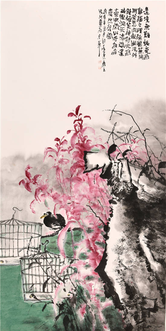 马胜利受邀印迹国中中国花鸟画名家邀请展