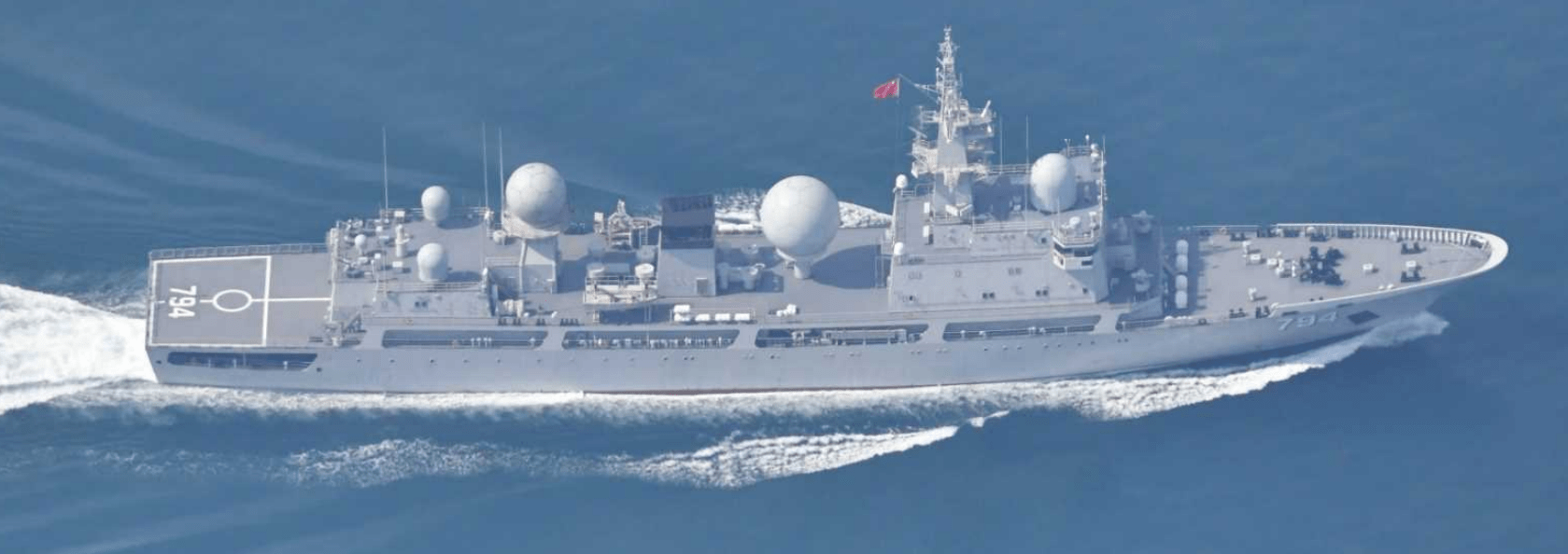 851型电子侦察船就喜欢美国海军看不惯我又无可奈何的样子