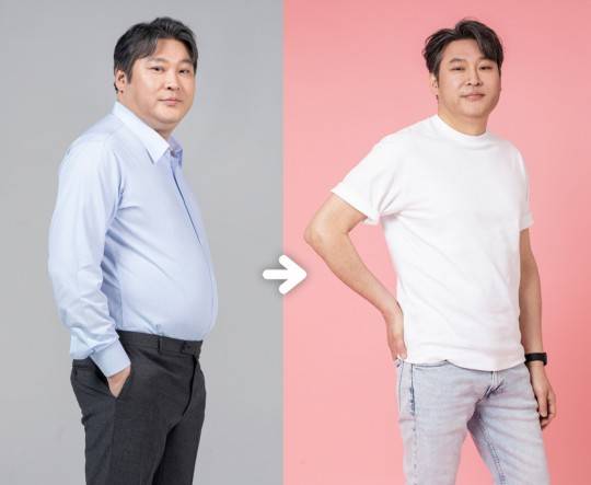 男士减肥对比照片图片图片