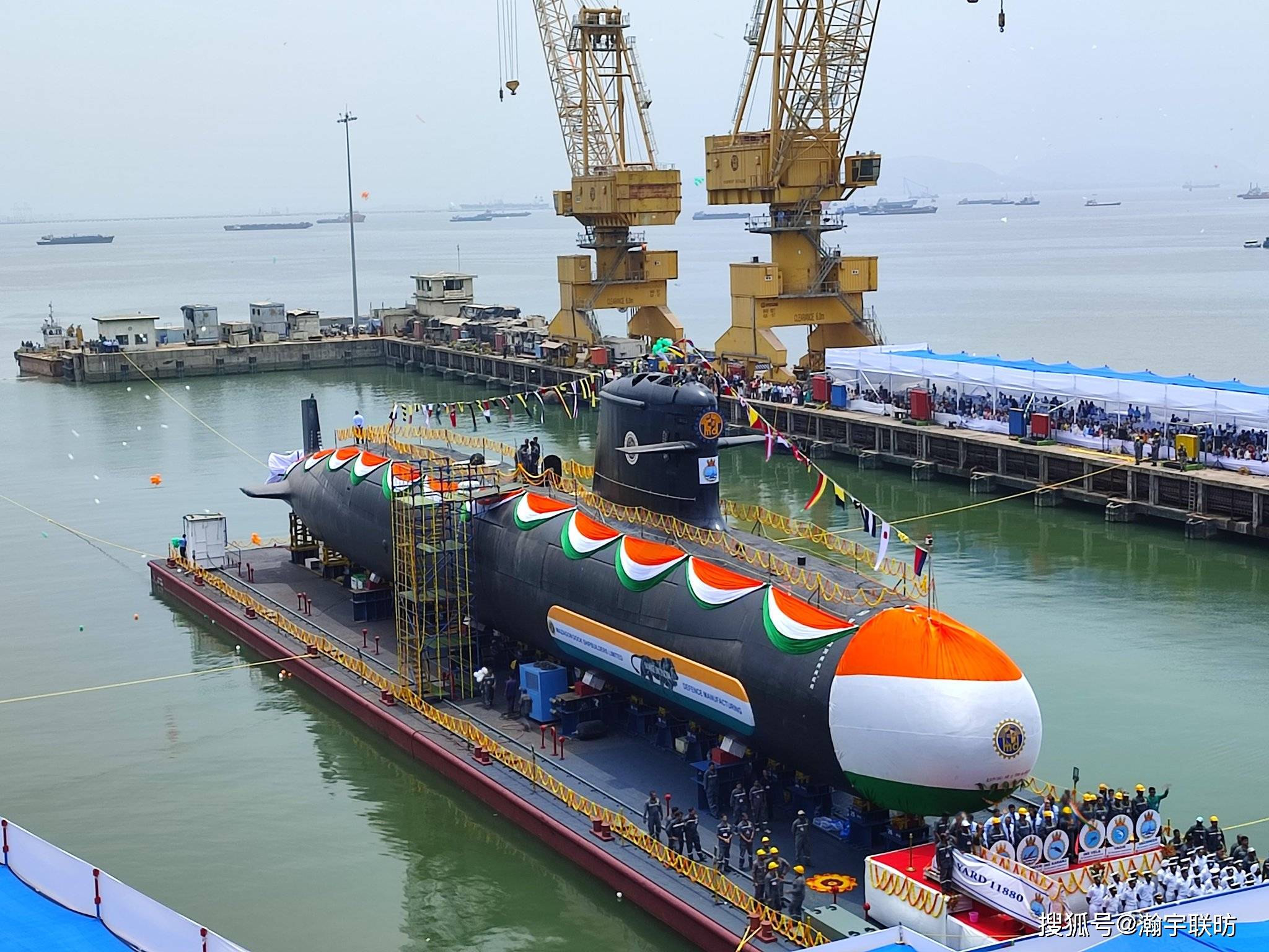 印度海军第6艘鲉鱼级常规潜艇下水