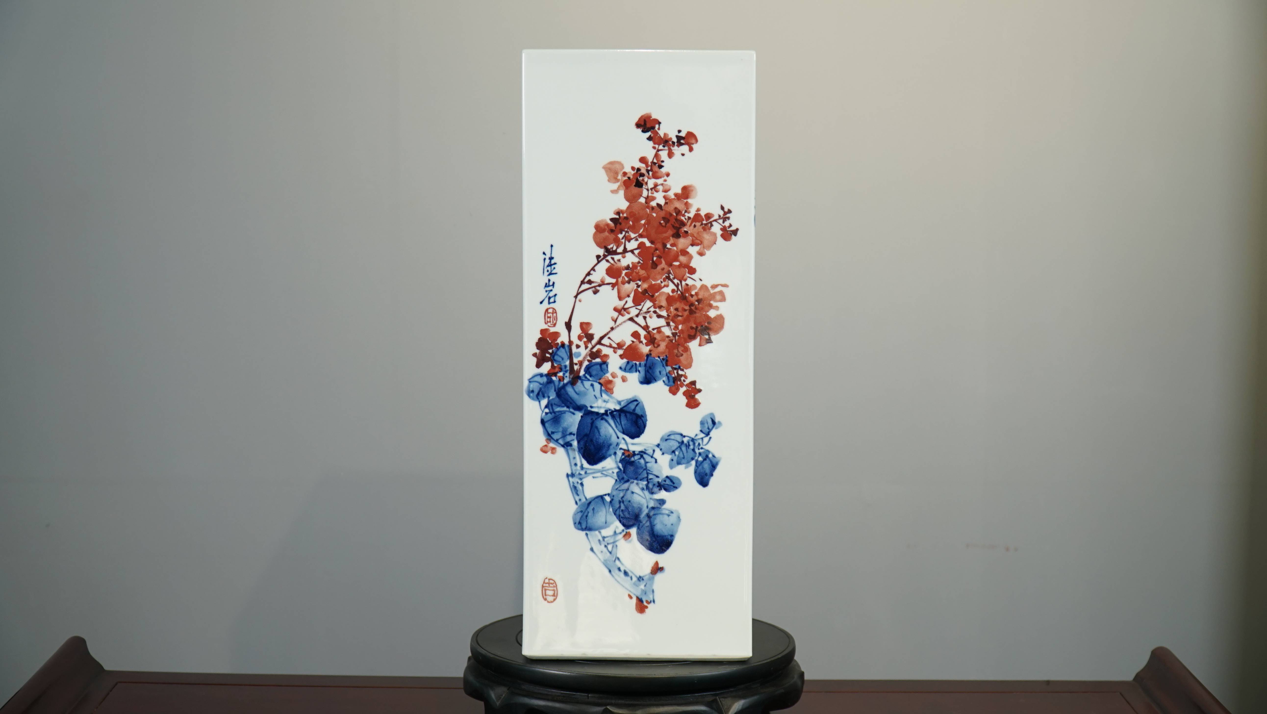 大御瓷器陆岩当代瓷坛巨匠陆如之子传承陆氏青花铸就瓷韵丰碑