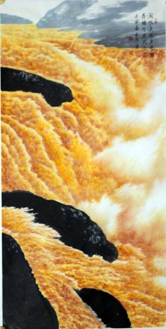 著名艺术家黄亚伟推出黄河系列作品