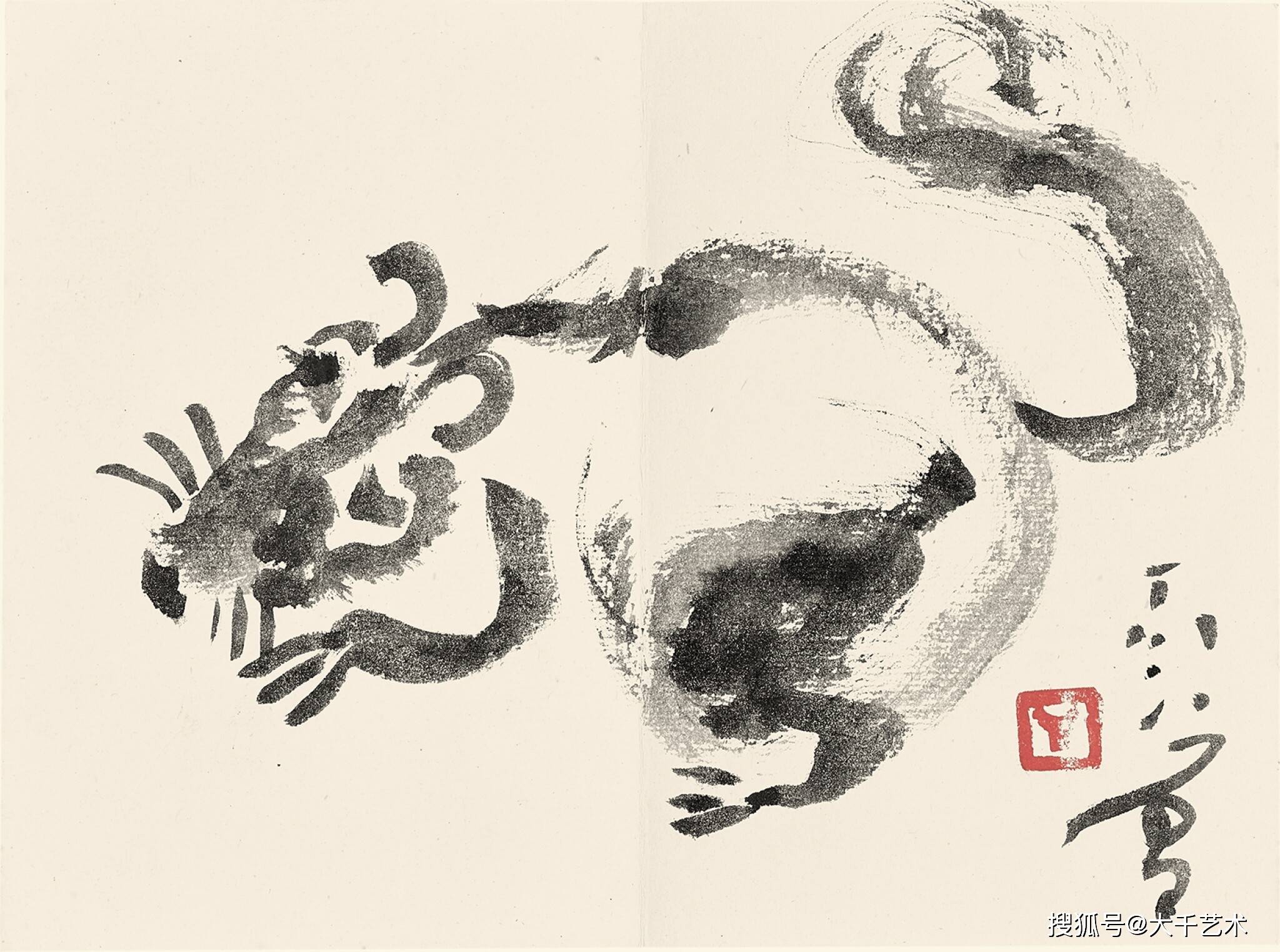 画家丁衍庸花鸟虫鱼册-搜狐大视野-搜狐新闻