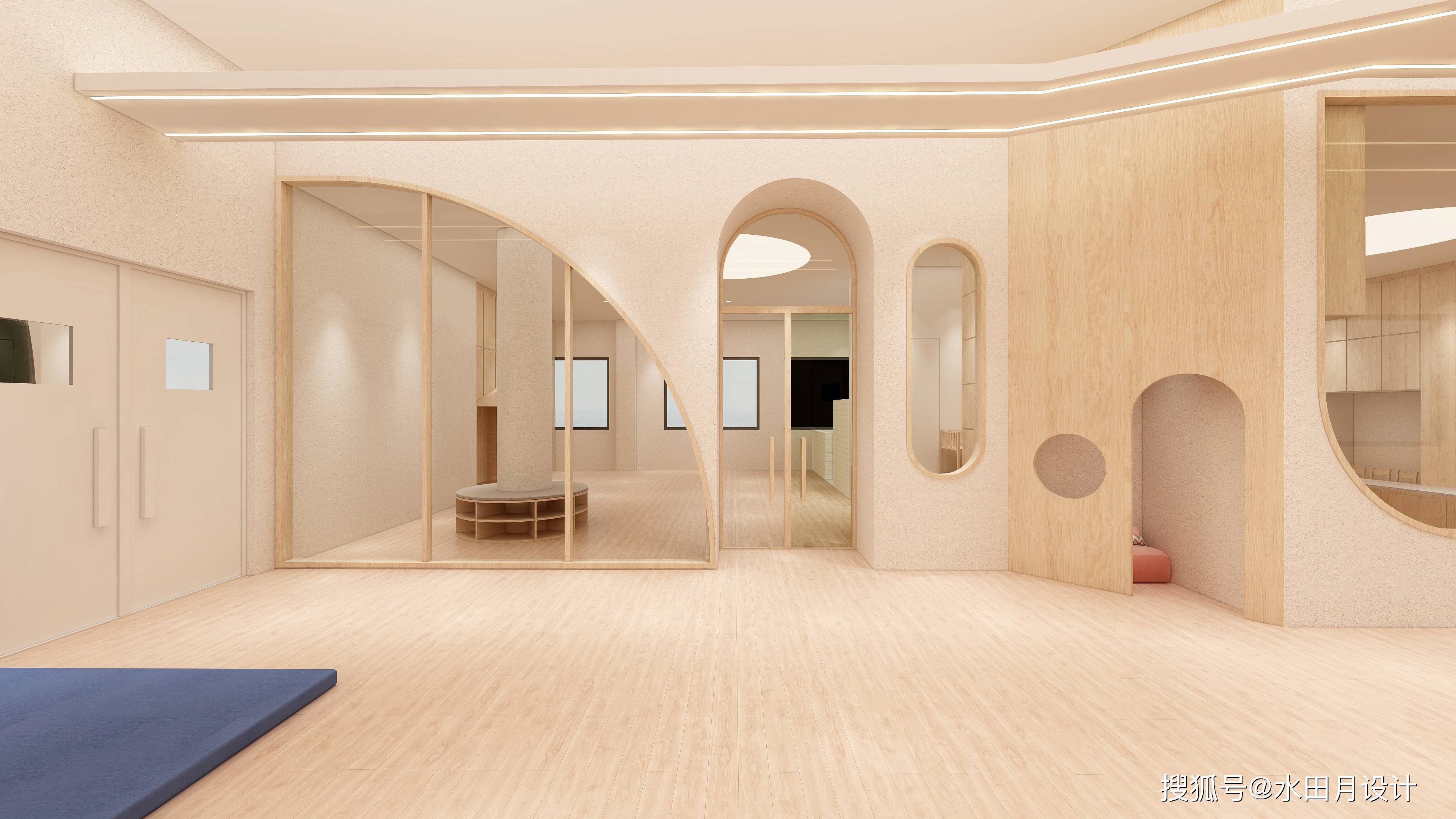 现代简约原木风幼托机构设计