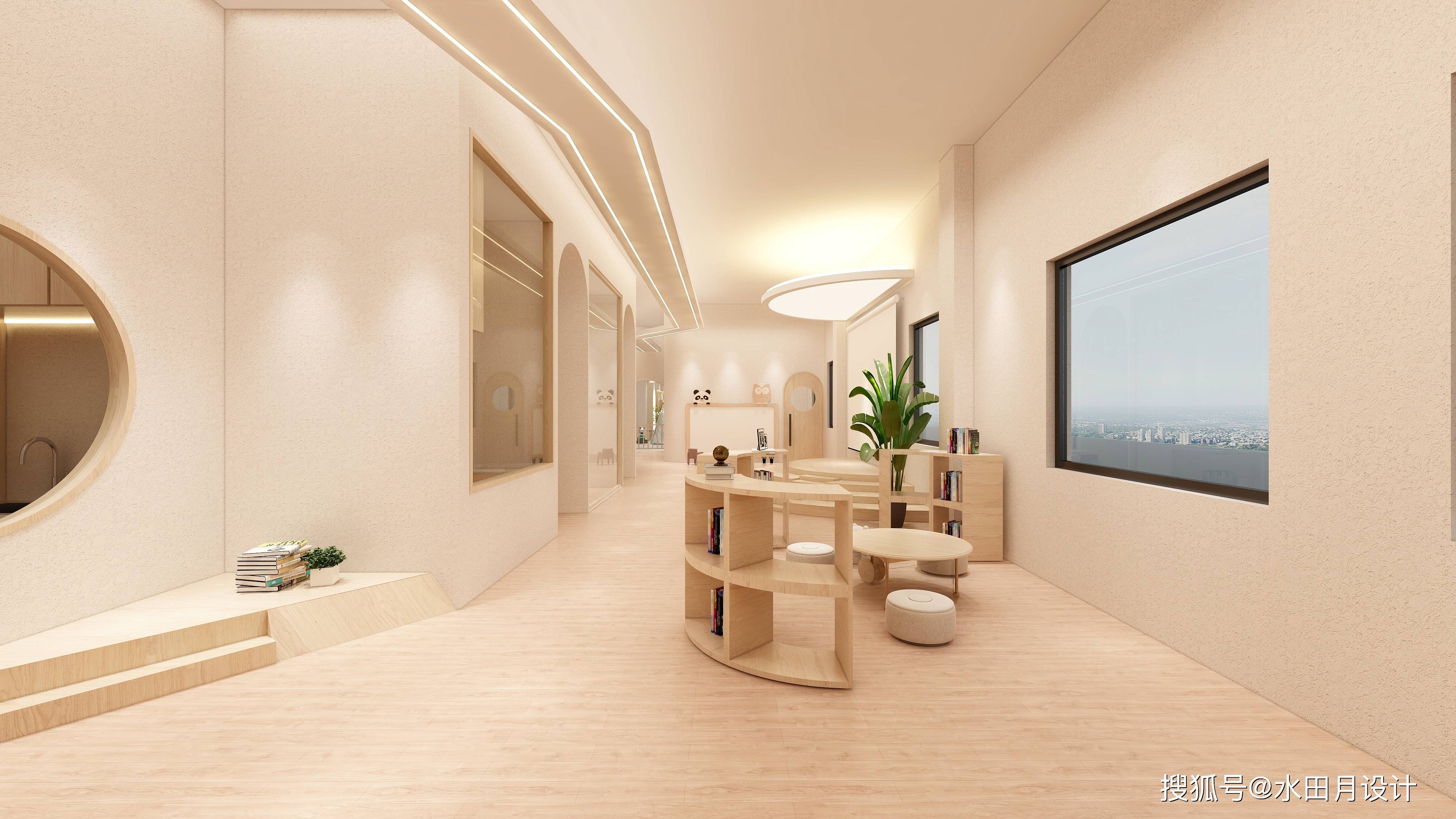 现代简约原木风幼托机构设计