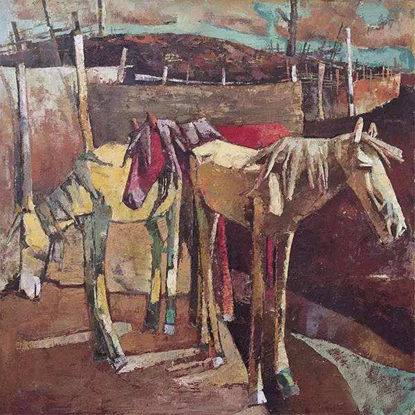 阿斯巴根油画作品