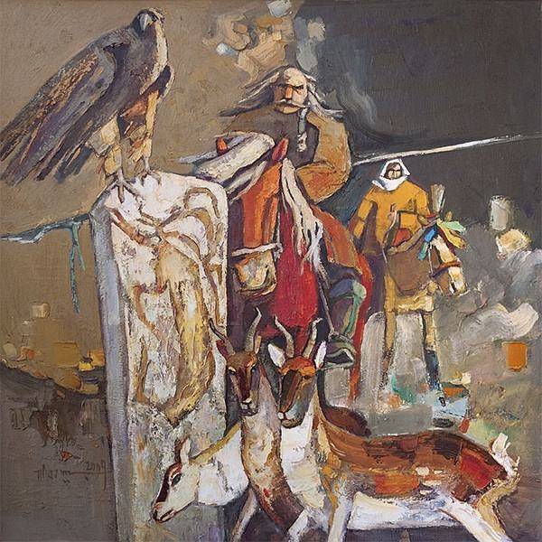 阿斯巴根油画作品