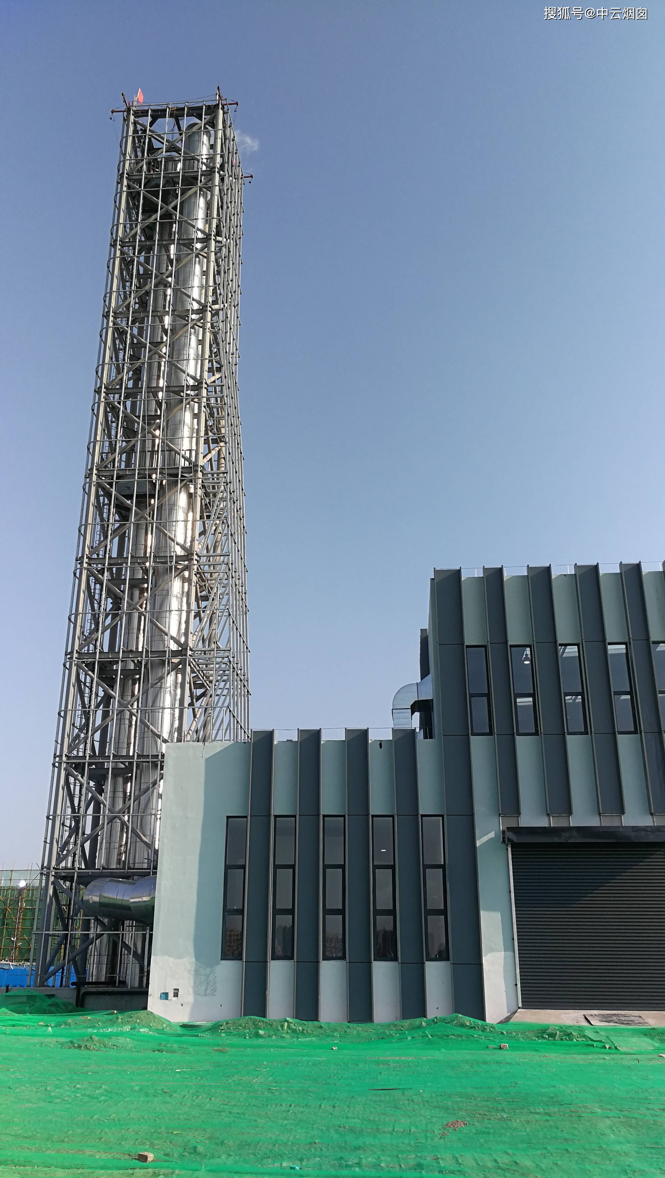 塔架式烟囱的新建,工业烟囱工厂,烟囱改造的办法._焊接_隔热_试验