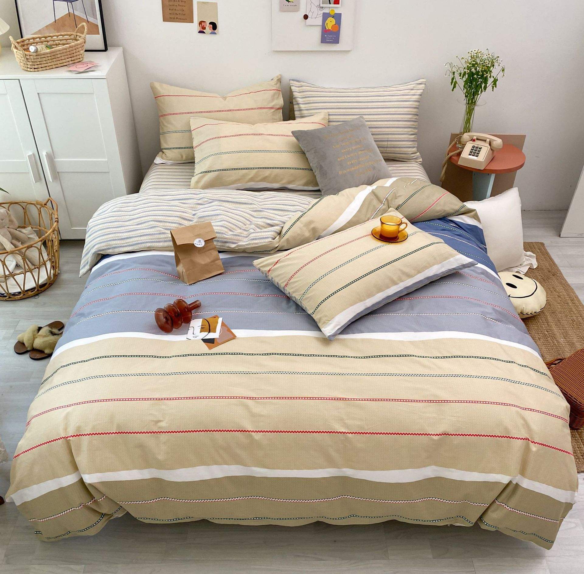 床上四件套怎么选材质才能尽量避免粘毛?_织物_纤维_面料