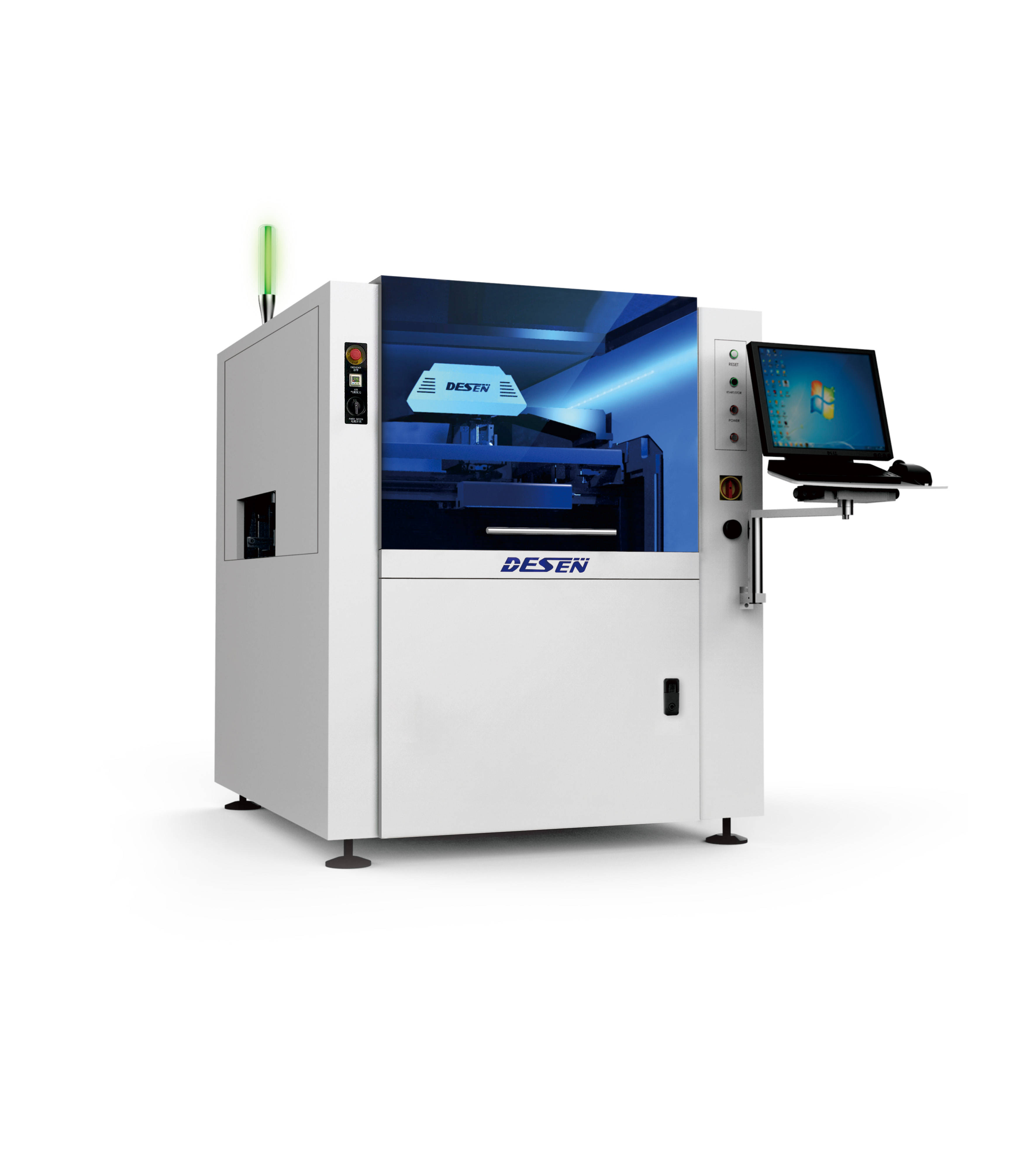 德森精密全自动视觉锡膏印刷机
