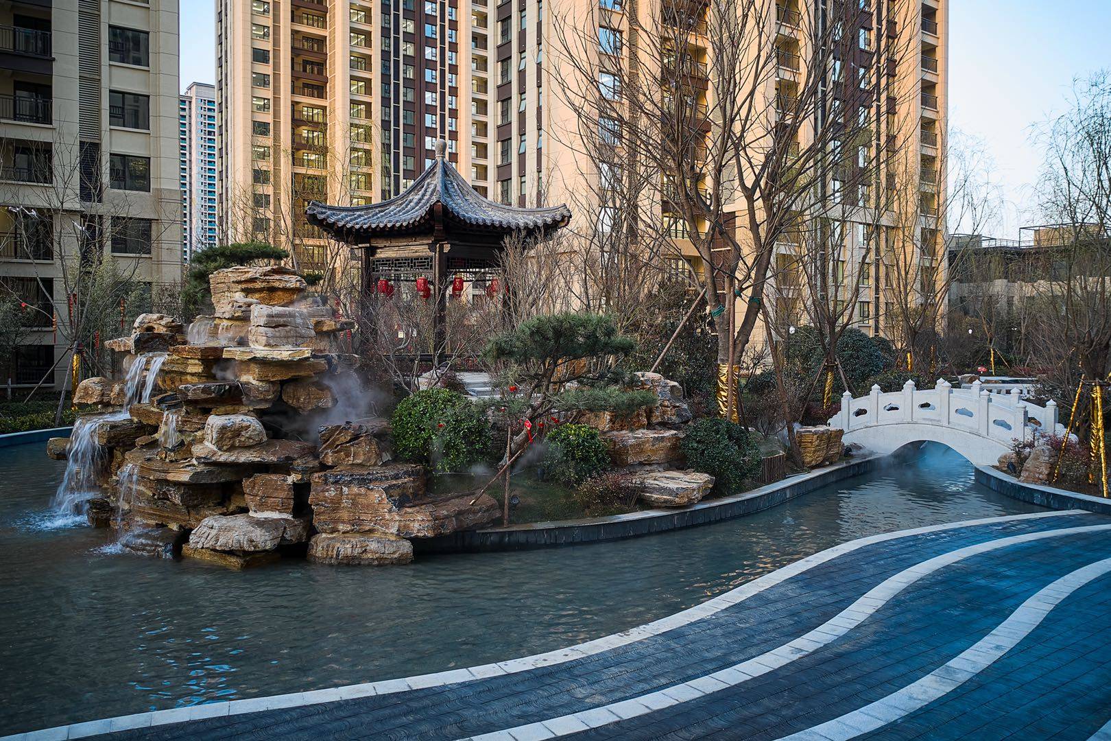 郑州中海天悦府已经交付的小区实图详解