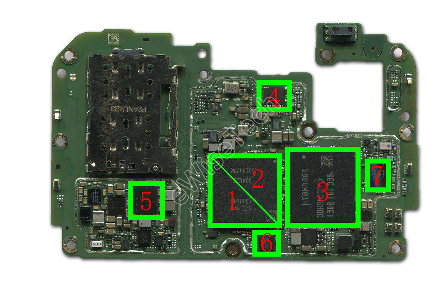 拆开后多方面了解vivo t2x_主板_tek-_media