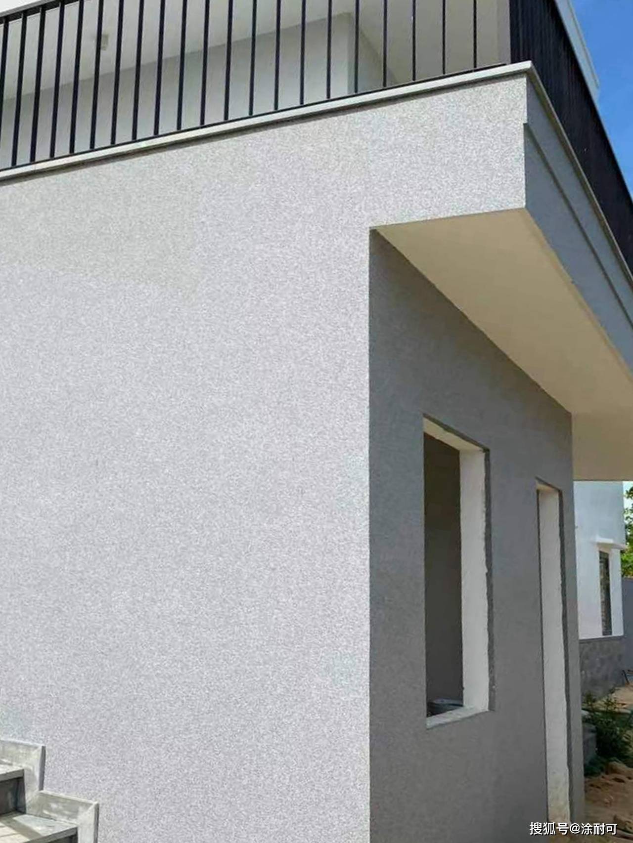 越南乡村自建房涂耐可晶彩石外立面将天然与人工巧妙融合