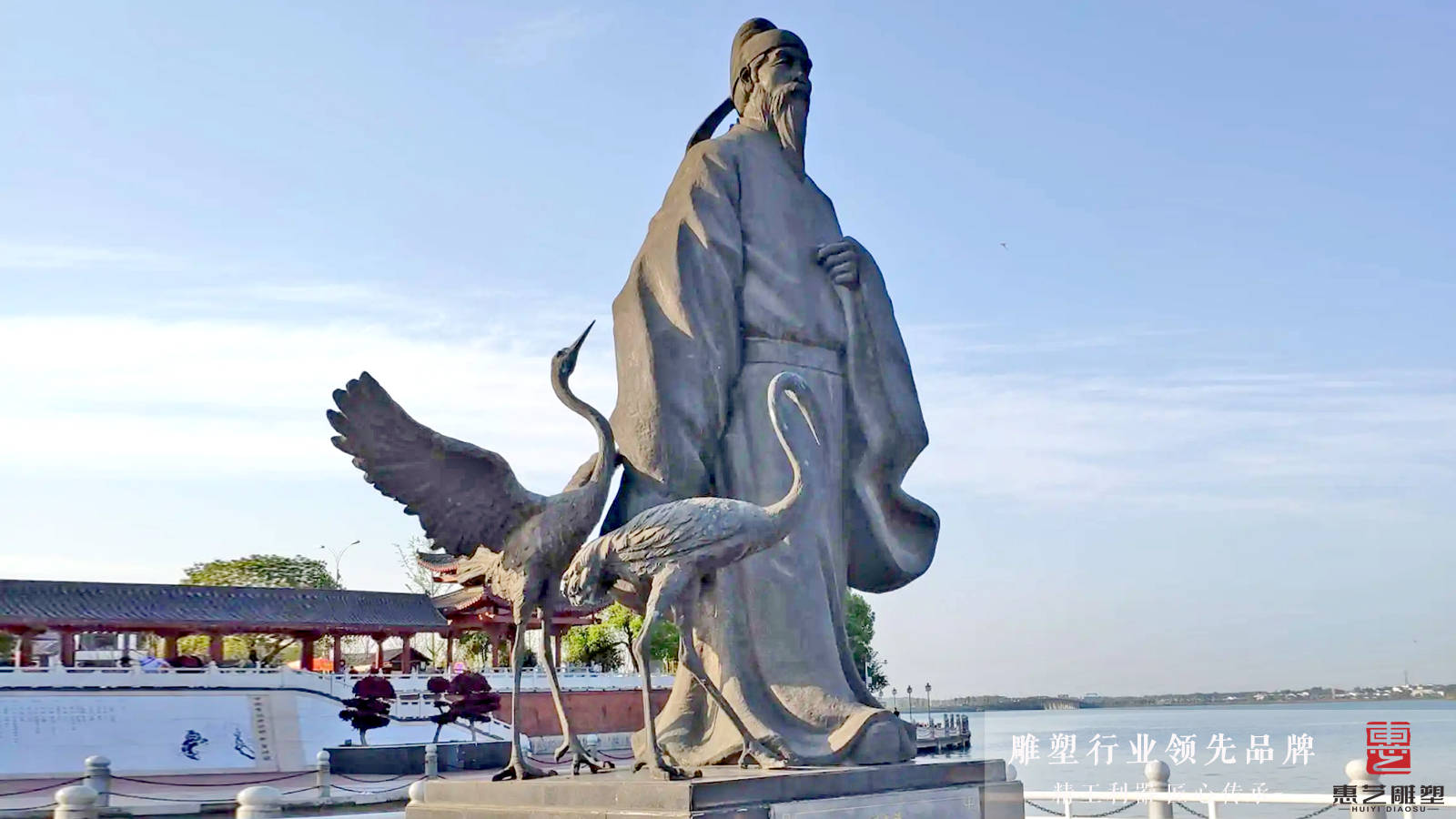 刘禹锡雕塑,唐代历史哲学家铸铜人物雕塑,刘禹锡雕塑,历史名人雕塑铸