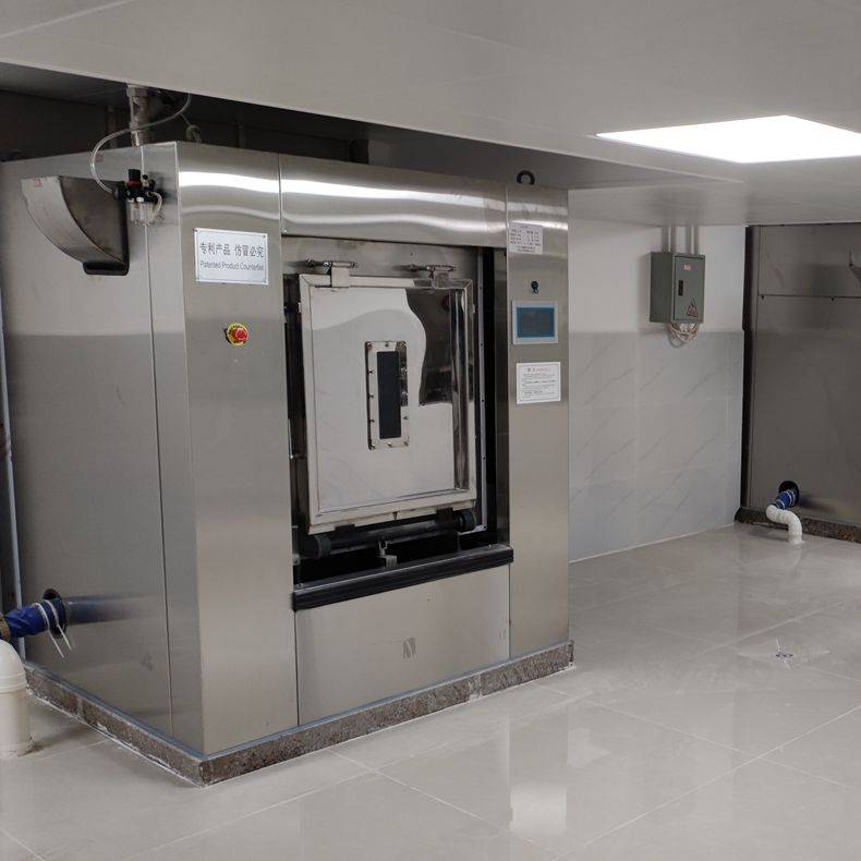 医院洗涤设备同常规工业洗衣机一样,医用卫生隔离式洗脱机也是长期