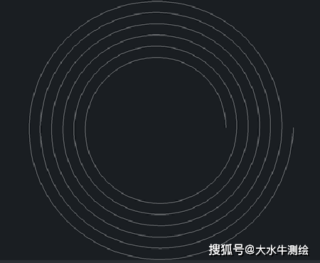 测绘cad丨cad如何画螺旋线主视图_回车键_绘图_半径