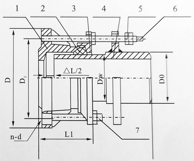 法兰伸缩器安装示意图图片