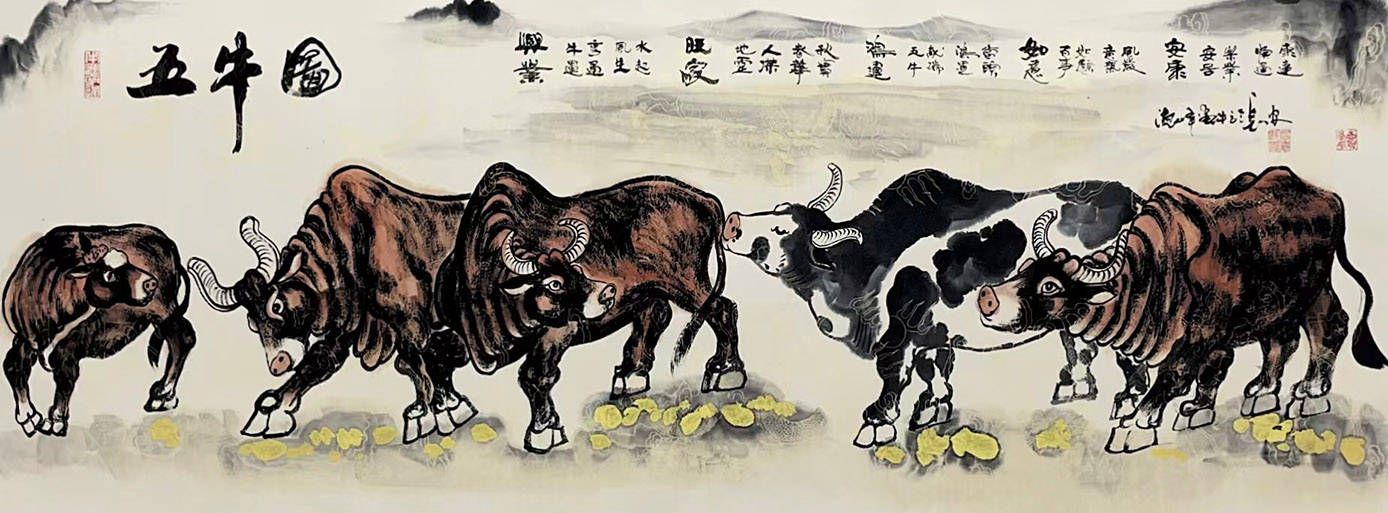 笔墨精研心悟丹青著名画家王德峰听雨者作品欣赏