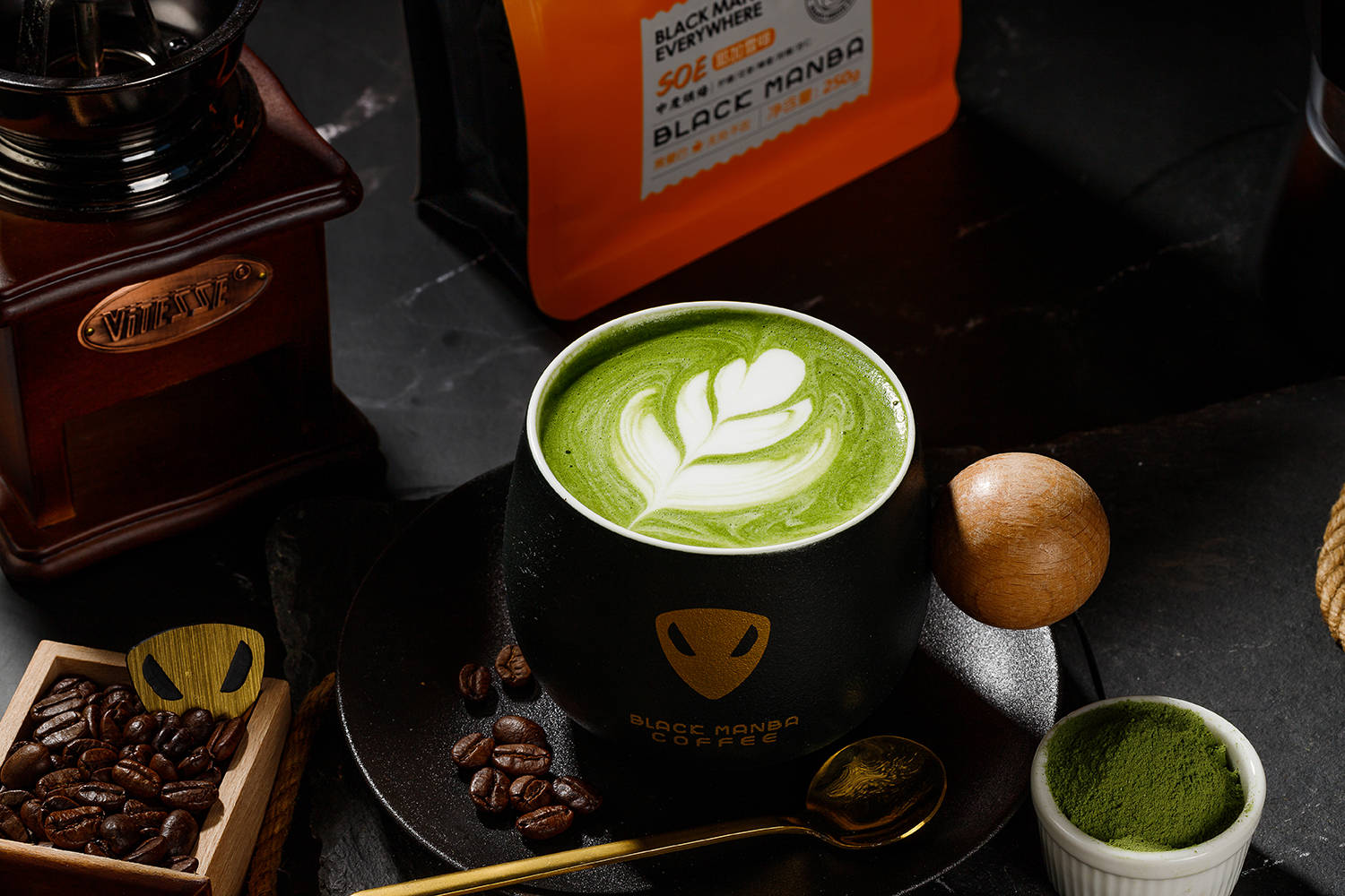 创意咖啡—黑曼巴咖啡创新饮品推荐_风味_榴莲_口感