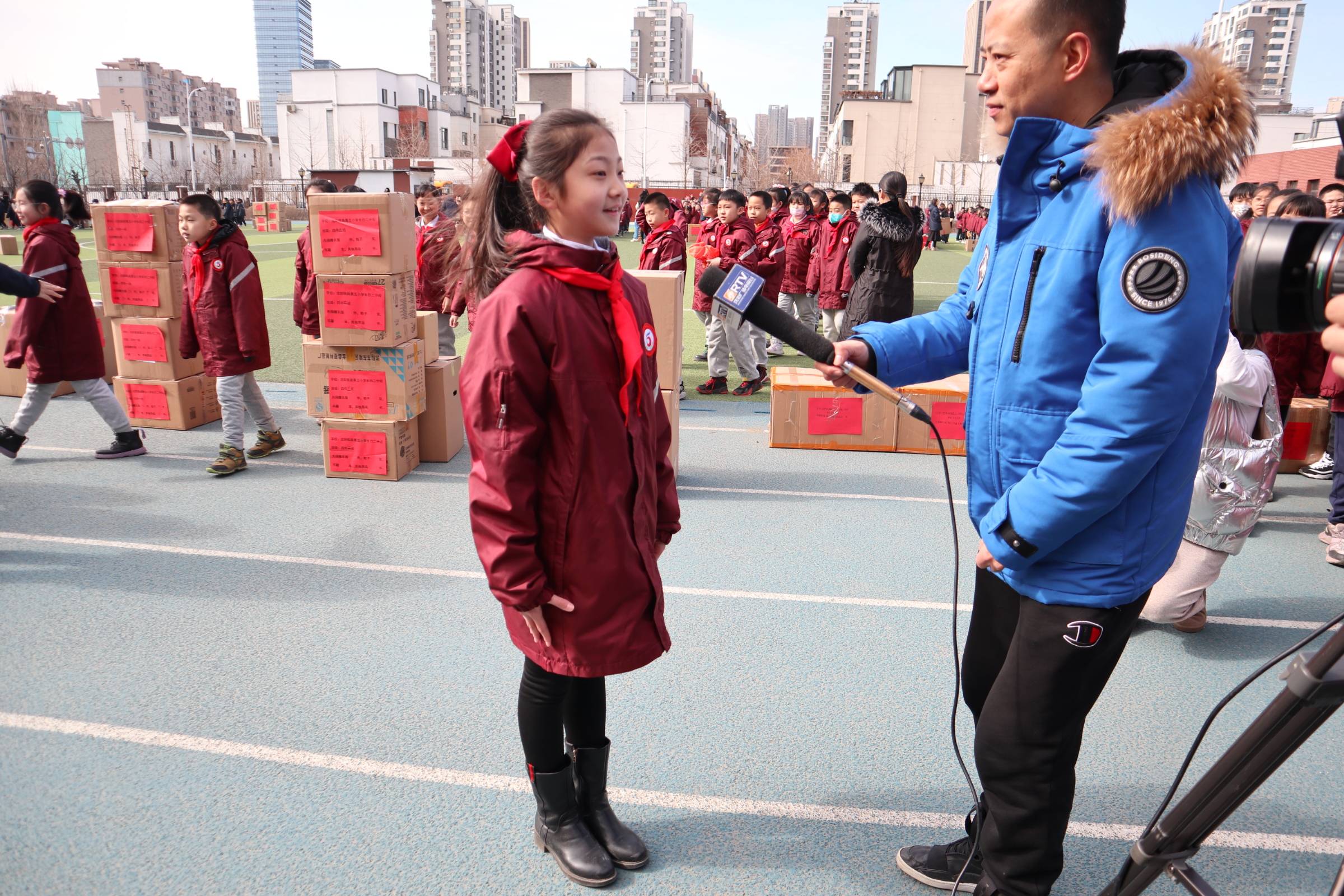 践行志愿服务,争做追"锋"少年——沈阳铁路第五小学长白岛二分校开学