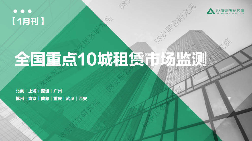 2023年1月重点10城租赁市场监测陈述（附下载）