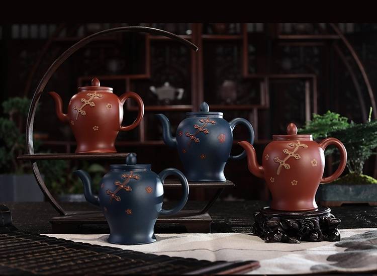 郑建明大师四大美人旗袍壶紫砂壶套组_文化_中国_传统