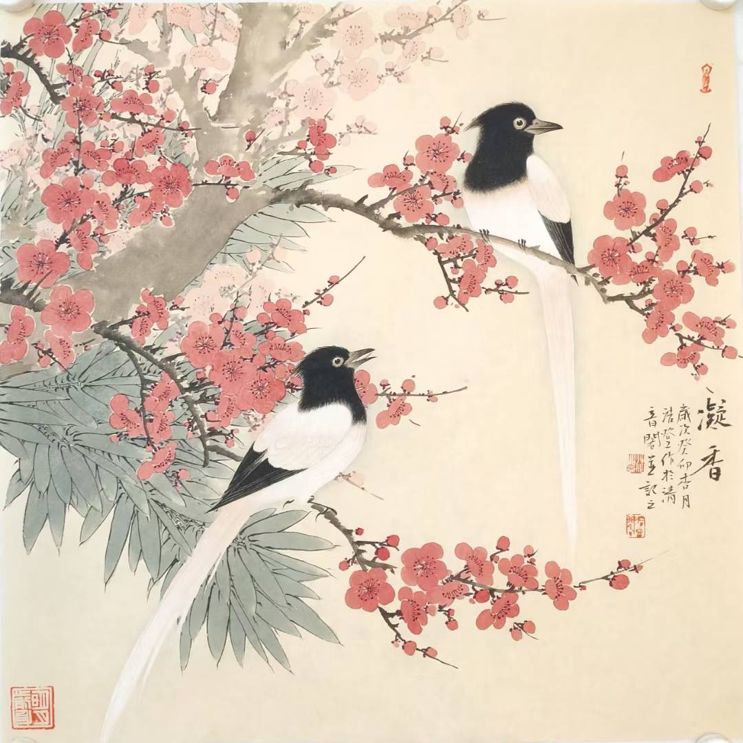 天津美术学院花鸟画家张浩登作品欣赏