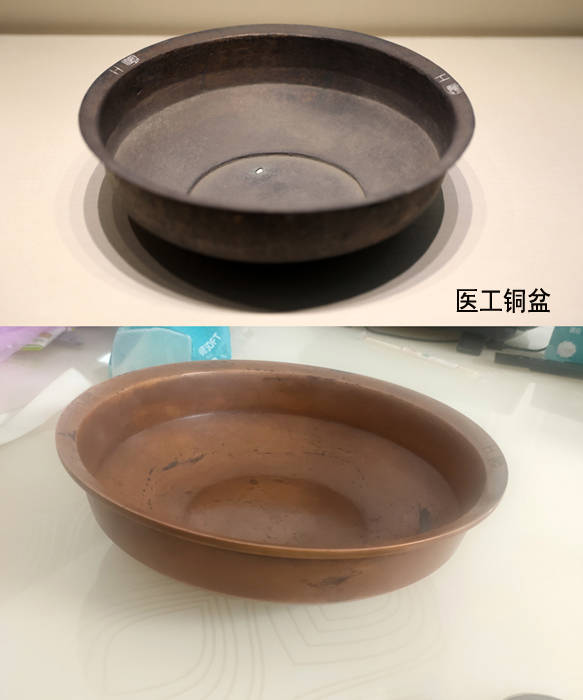 中医药博物馆的灌药器,铜药量,捣药杵等陈列展品做旧复制_古代_工具