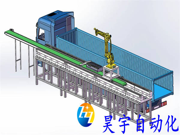 饲料米糠粕全自动装车机器人_物流_装卸_自动化